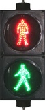 LED交通灯200mm人行红绿灯指示行人信号灯led人行灯pc材质交通灯