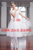 新款专业舞蹈纱裙成人芭蕾舞蓬蓬裙天鹅湖演出服泡泡袖芭蕾舞裙