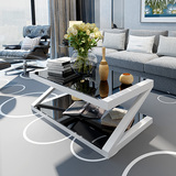 简约现代钢化玻璃茶几客厅宜家小户型长方形创意茶桌电视机柜组合