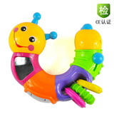 Smartbebe 安全无毒可爱虫子摇铃牙胶可变形婴儿宝宝手拿玩具786B