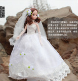 可儿娃娃浪漫婚纱蔷薇新娘  结婚礼物 礼盒套装