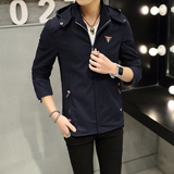 秋季卡宾新款修身男装外套青年夏季夹克运动春秋韩版潮流衣服