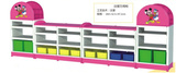 幼儿园儿童塑料室内户外大型组合储藏柜彩色塑料储藏储物柜