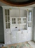 全屋定制松木白色整体衣帽间衣柜厨柜书桌电视柜定做家具对开移门