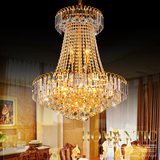 金色LED水晶灯饰 欧式个性水晶吊灯 奢华客厅餐厅卧室婚庆水晶灯