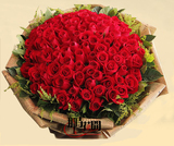 特价99朵红玫瑰花束送爱人生日礼物求婚青岛鲜花速递同城配送包邮