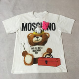 高端定制2016夏季小熊工具熊大码宽松情侣男女短袖泰迪熊印花T恤