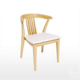 北欧实木餐椅水曲柳 简约现代椅子 靠背椅休闲单椅木质