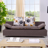 多功能现代简约可拆洗布艺1.2米1.5折叠田园双人小户型宜家沙发床