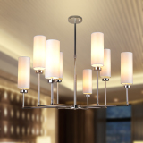 现代简约 美式乡村大气客厅餐厅米字形艺术8头铁艺北欧风格吊灯具