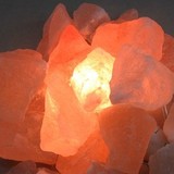 喜马拉雅山S级水晶盐天然岩盐 创意负离子DIY矿盐灯进口500克4元