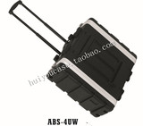 特价现货4U带拉杆ABS塑料功放机箱 航空箱 机柜 可移动周边设备箱
