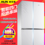 正品奥克斯冰箱BCD-408AD4D电冰箱全国联保对开门家用四门大冰箱
