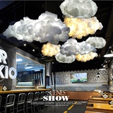 现代客厅大厅咖啡厅艺术个性装饰工程吊灯卧室餐厅云朵创意书房灯