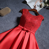 礼服2016夏季新款韩式红色短款新娘结婚敬酒服修身显瘦宴会晚礼服