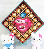 费列罗德芙心形巧克力创意礼盒装生日情人圣诞节礼物送女友送闺蜜