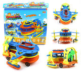 diy空气动力水陆两用车船拼装模型 拼装模型 EVA电动车船模 玩具