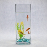 独立式玻璃水族箱 透明玻璃鱼缸 高透明度 方形玻璃鱼缸 包邮
