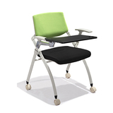 带写字板培训椅会议椅 带轮可移动可折叠