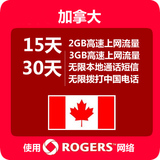 加拿大手机卡 电话卡 3G 4G无限量上网卡 15 30天 美国也可以用