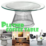 铁线圆几矮几/咖啡几玻璃茶几工业金属茶几Platner Coffee Table
