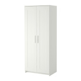 IKEA北京宜家家居正品代购BRIMNES 百灵双门衣柜白色黑色