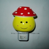 LED可爱卡通蘑菇造型陶瓷小夜灯  香薰灯 儿童灯  壁灯    家居灯