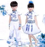 六一儿童合唱服中小学生青花瓷演出服装幼儿古筝表演服男女舞蹈服