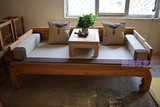 新中式古典红木沙发坐垫仿古实木家具圈椅垫亚棉麻罗汉床加厚海绵