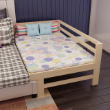 儿童拼接床实木床加长加宽带护栏松木床架小孩床边床单人定做包邮