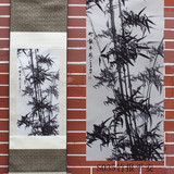竹子、梅花、花鸟丝绸画 墙壁装饰品 中国特色工艺品 卷轴画 包邮