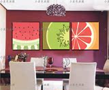 小麦色画廊水果三联客厅餐厅咖啡厅饭店挂画装饰画壁画