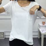 夏季韩版宽松可爱卡通短袖T恤女圆领纯棉休闲印花学生打底衫上衣