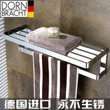 德国当代浴巾架全铜浴室卫生间2层置物架卫浴五金挂件套装毛巾架