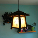 东南亚创意中式吊灯原生态复古灯餐厅吧台灯阳台竹艺吊灯茶楼灯