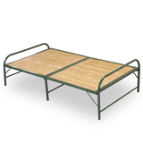 板式床单人 简易小午休床成人午睡竹床 实木1米折床可折叠床包邮