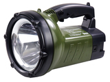 LED强光远程探照灯手提充电式钓鱼灯10W应急灯巡逻灯白光钓鱼灯