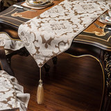 欧式餐桌桌旗复古长条西餐餐旗简约现代客厅茶几桌装饰布奢华高档