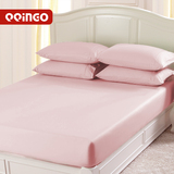 纯棉纯色床笠 单件床垫套纯棉粉红绿灰1米床1.2 1.5 1.8米床罩子