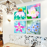 卧室挂画单幅温馨花卉餐厅墙画客厅装饰画简约三联无框沙发背景墙