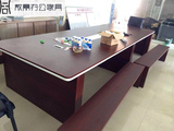 福州厦门三明办公家具简易时尚2.8会议桌泡茶桌休闲洽谈实木桌椅