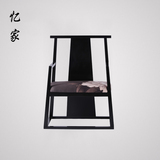 新中式太师椅实木书房书桌椅简约官帽椅单人休闲椅洽谈椅老板椅子