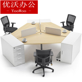 厦门办公家具办公桌3/6人位组合/屏风工作位职员桌简约电脑桌椅