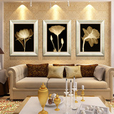 金色年华 装饰画客厅现代三联家饰有框画沙发背景挂画墙画壁画