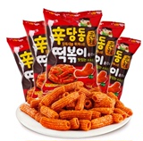 包邮韩国进口零食品韩国海太年糕条 甜辣打糕条膨化食品110*5