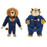 现货 迪士尼疯狂动物城Zootopia狮市长 豹警官毛绒公仔 美国代购