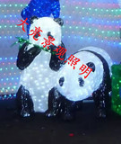 LED灯光节发光大熊猫小熊猫滴胶造型灯图案灯装饰灯灯光展览户外
