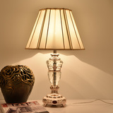 特价现代简约北欧客厅卧室床头柜水晶台灯欧式创意温馨护眼调光灯