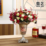 复古欧式树脂创意花瓶家居装饰品大号花器落地客厅电视柜摆件花插