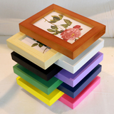 现代精美7寸实木相框 5寸创意木质画框 10寸照片框架9颜色 摆挂式